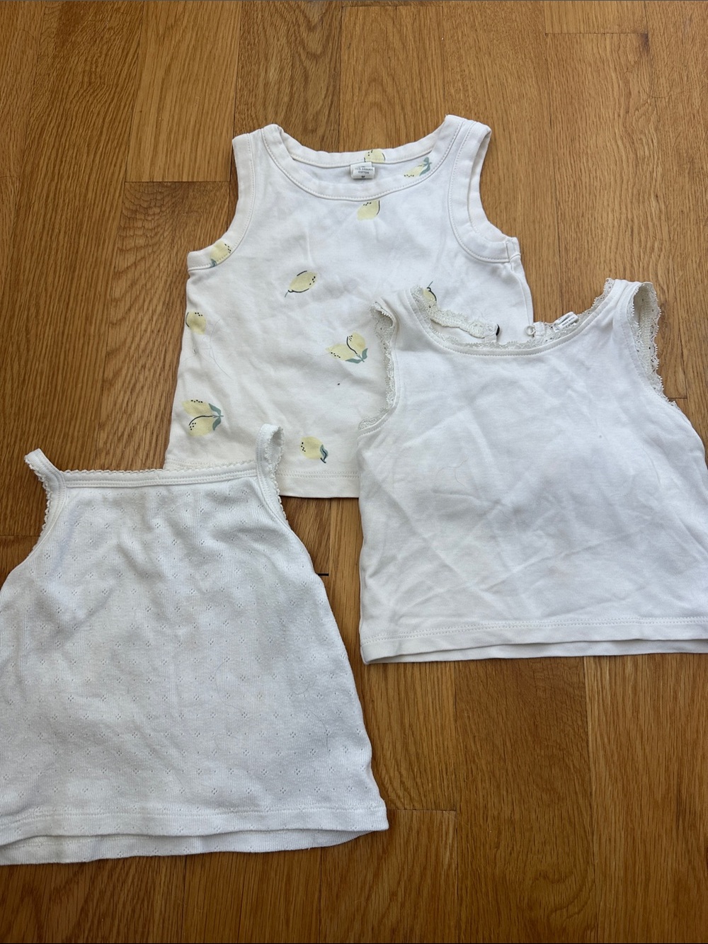 Bundle of Three Colored Organics Tank Tops (all size 12-18 months)